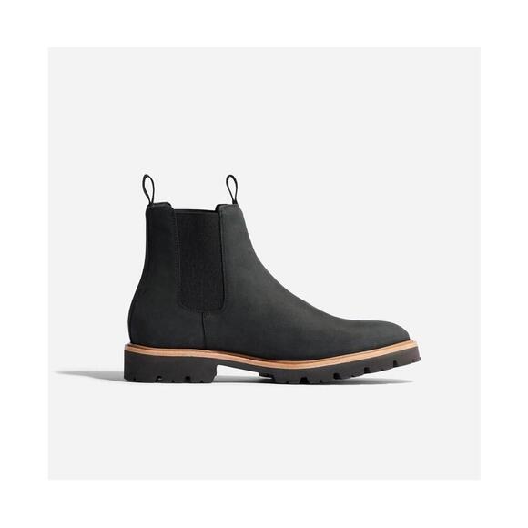 Nisolo Men’s Go-To Chelsea Boot 2.0 Leather Ankle Boot (Black, Size 10, NWT)